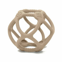Silicone baby ball taupe 0 yrs+