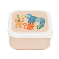 Lunchbox set upside down animals