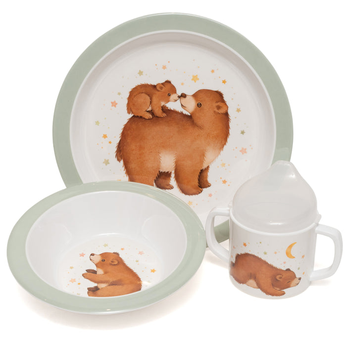 Melamine bowl bear and stars