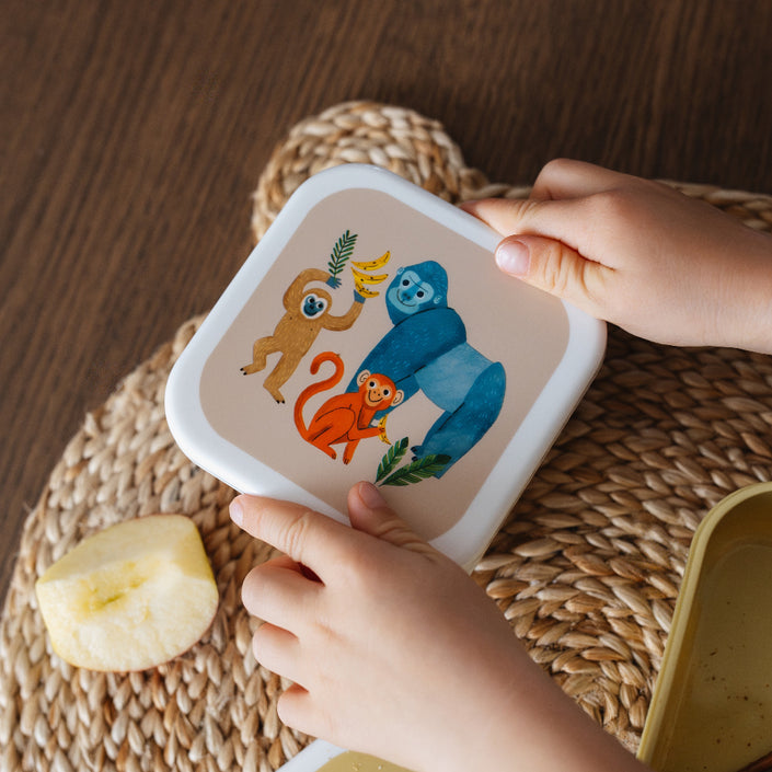 Lunchbox set upside down animalsLB56e