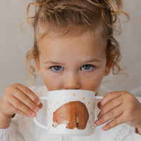 Melamine cup bear and starsMCB24g