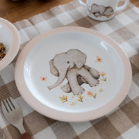 Melamine plate elephantMPB40