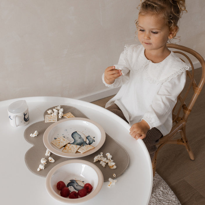 Melamine plate whale MPB39f