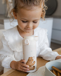 Stainless steel insulated drinking bottle bear and stars VSB6