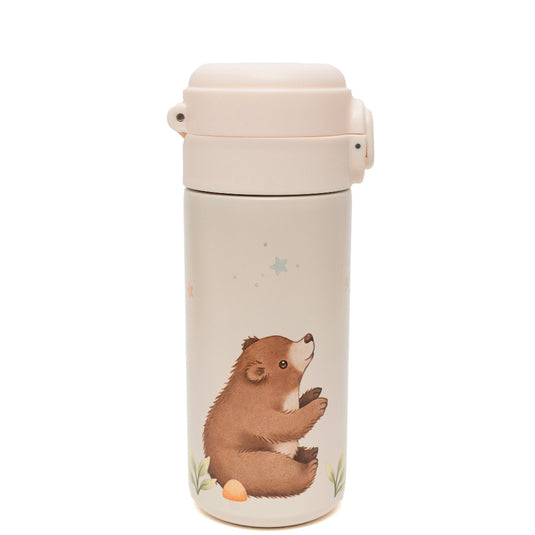 Stainless steel insulated drinking bottle bear and stars VSB6b