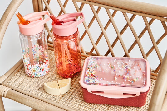 Drinking bottle marcaron pops soft coral