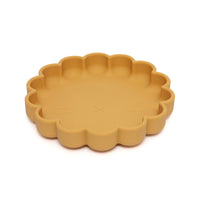 Silicone suction plate lion ochre