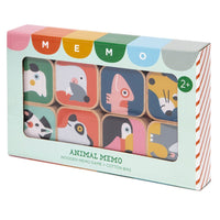 Wooden animal memo game