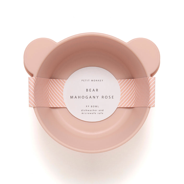 Petit Monkey bowls bear mahogany rose