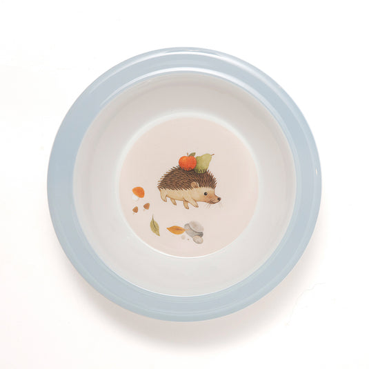 Melamine bowl animal craddle dove blue