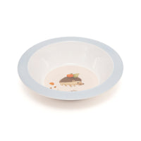 Melamine bowl animal craddle dove blue