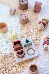 Beech wood rattle baked clay 0 yrs+