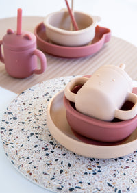 Silicone suction plate bear honey