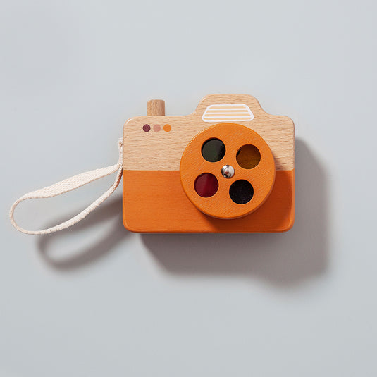 Wooden camera orange