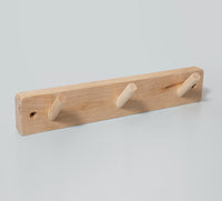 Wooden coat rack 3 hooks