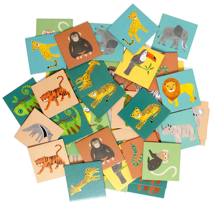 Memo game jungle animals / 3 yrs+