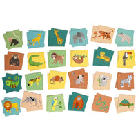 Memo game jungle animals / 3 yrs+