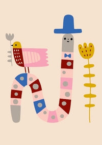 Postcard Early riser