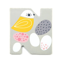 Wooden letter N - nest