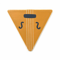 Wooden letter V - violin