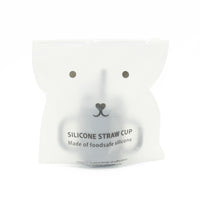 Silicone straw cup with handles trade winds
