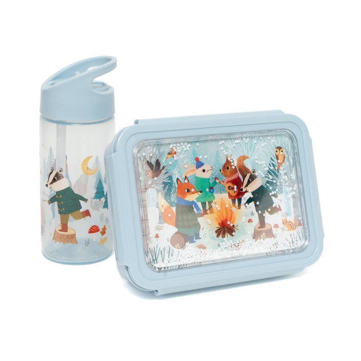 Drinking bottle bonfire animals