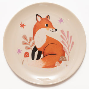 Melamine plate fox