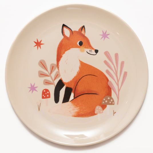 Melamine plate fox