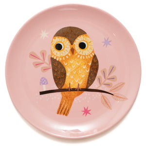 Melamine plate owl