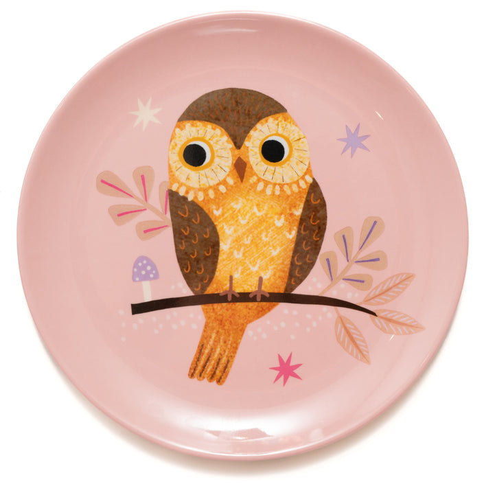 Melamine plate owl