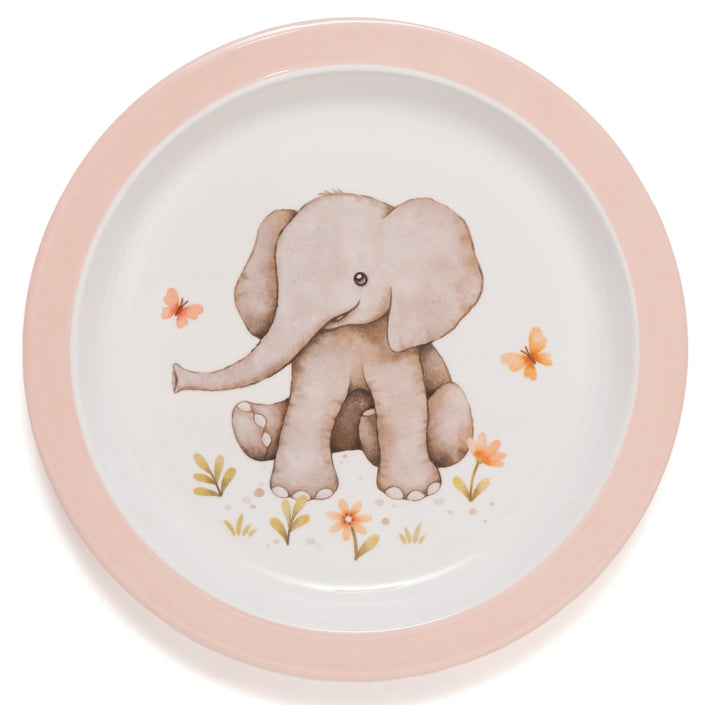 Melamine plate elephant