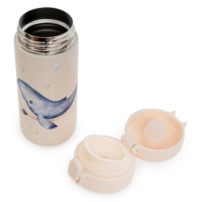 Stainless steel insulated drinking bottle whale