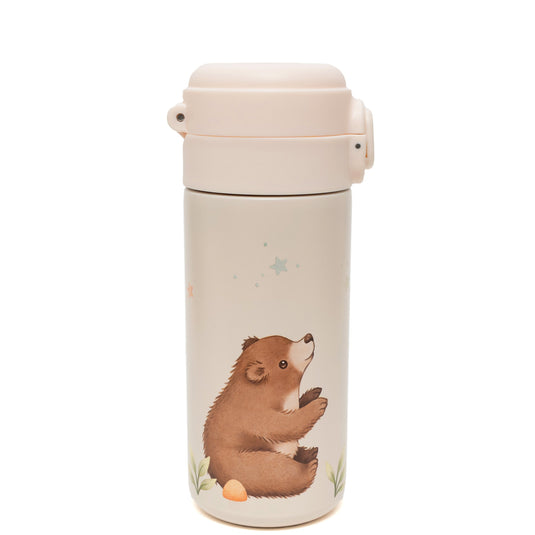 Stainless steel insulated drinking bottle bear and stars