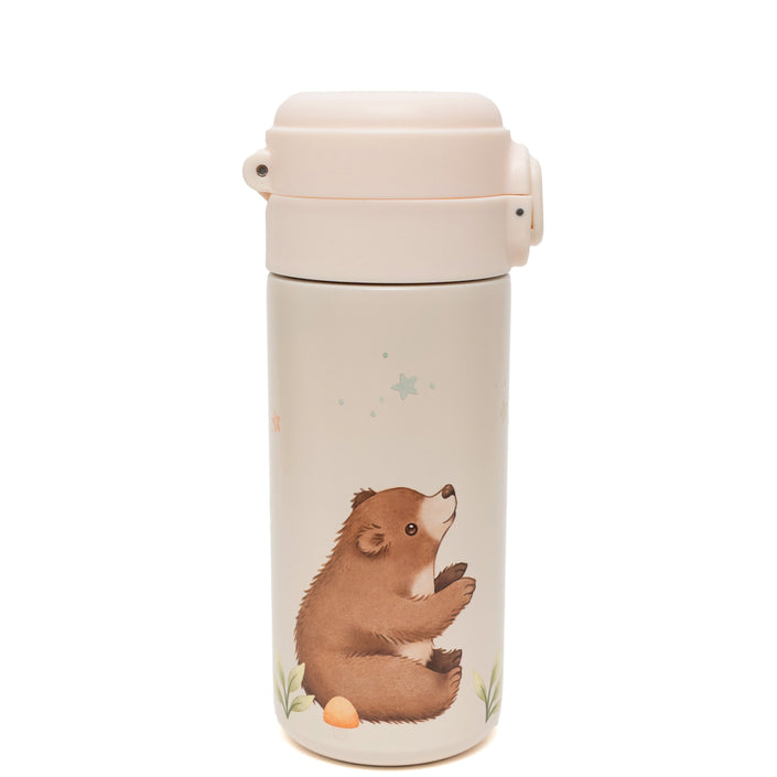 Stainless steel insulated drinking bottle bear and stars