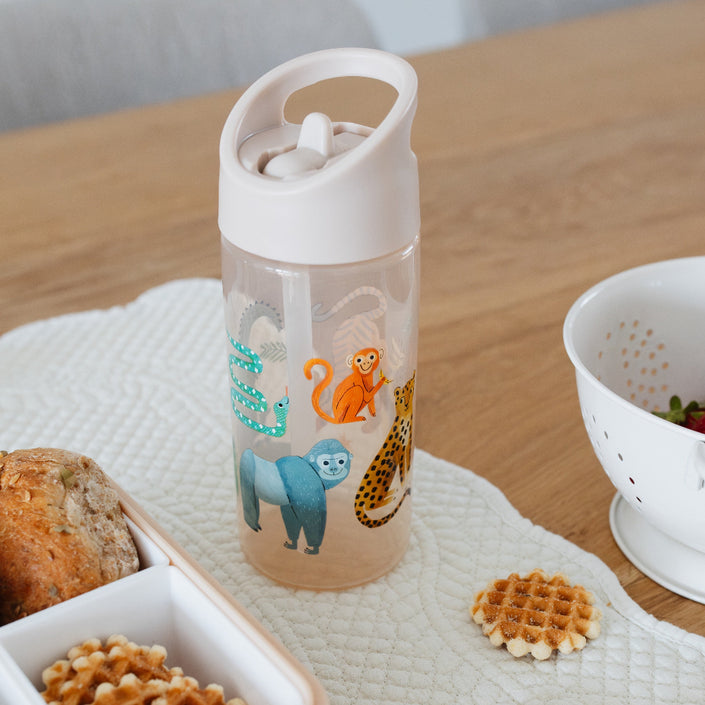 Drinking bottle upside down animalsDB48d