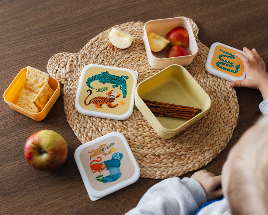 Lunchbox set upside down animalsLB56c