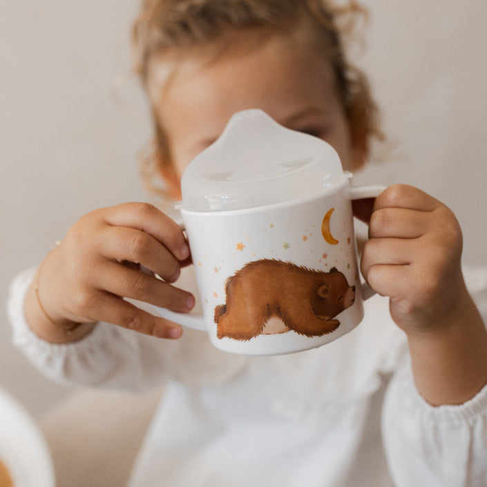 Melamine cup bear and starsMCB24e