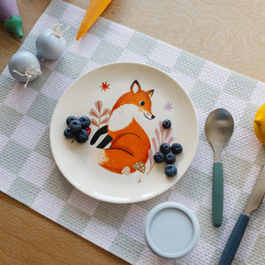 Melamine plate fox MP43