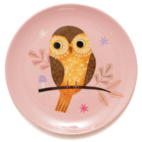 Melamine plate owl MP44