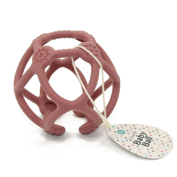 Silicone baby ball mahony rose 0 yrs+