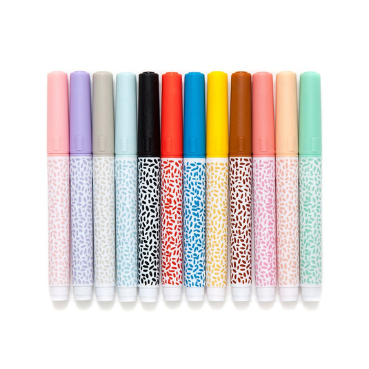 12 felt tip markers 6 yrs+