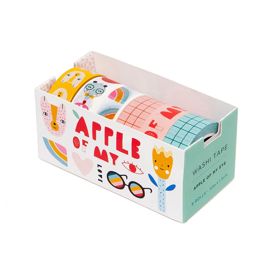 6 Washi tapes apple of my eye