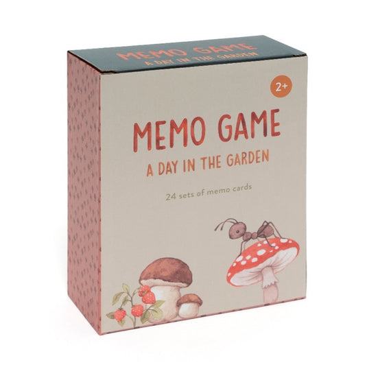 Memo game a day in the garden / 3 yrs+