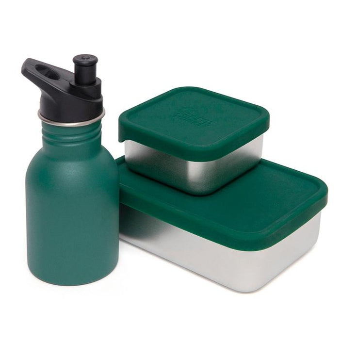 Stainless steel drinking bottle pine green