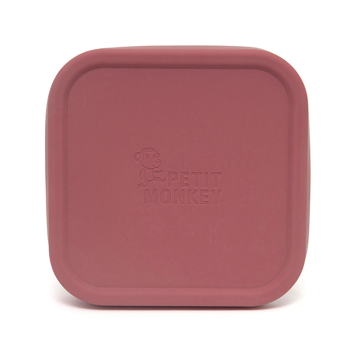 Stainless steel lunchbox Lucy mahogany rose