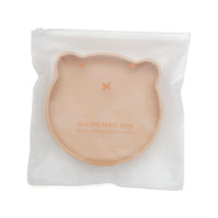 Silicone suction plate bear honey