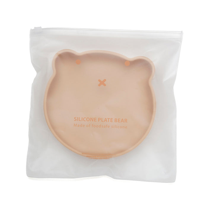 Silicone suction plate bear honey