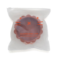 Silicone suction bowl lion baked clay