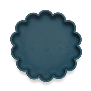 Silicone suction plate lion balsam blue