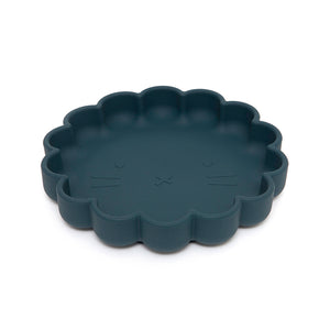 Silicone suction plate lion balsam blue